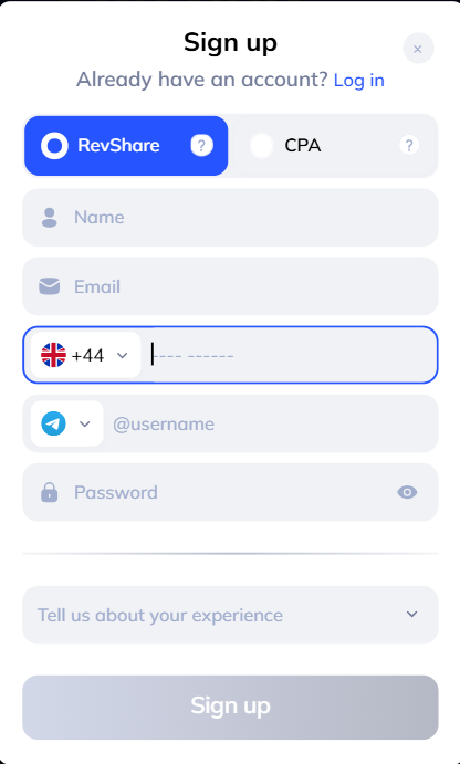 1win partners: registration process.
